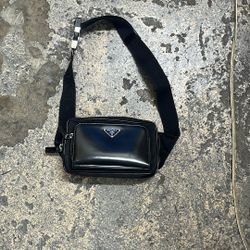 Prada Re-Nylon and Brushed Leather Belt Bag