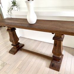 Console Table Wooden 63”w 