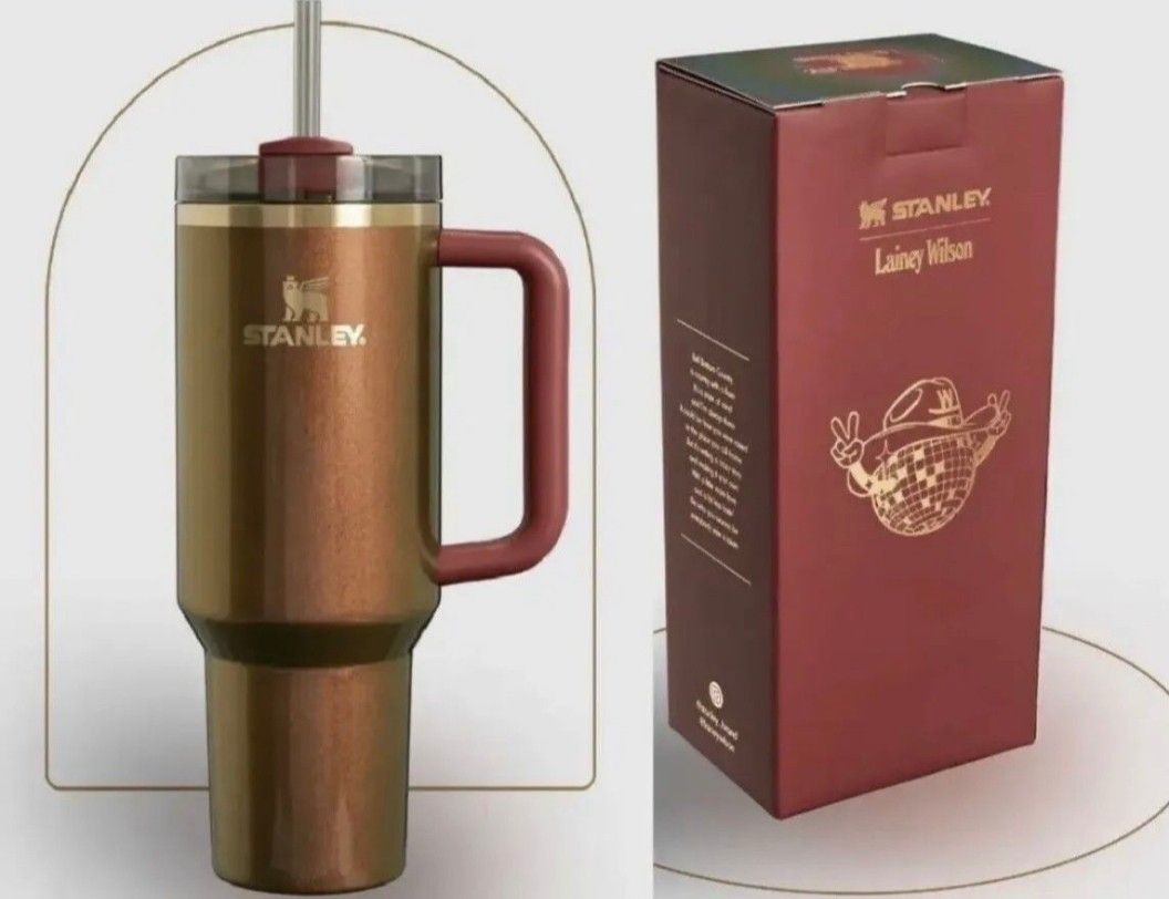 Rare STANLEY X Lainey Wilson Country Gold Tumbler 7