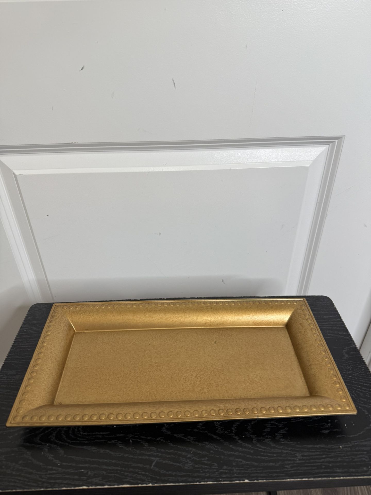 Gold Decor Charger Tray
