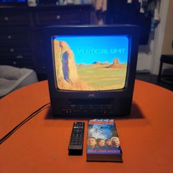 JVC 13" CRT TV/VCR VHS Combo With Remote