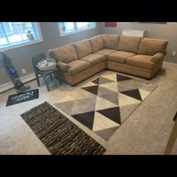 Courduroy Tan Beige Couch