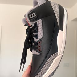 Jordan 3 Black Cement Size 10 DS