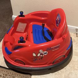 Red Toddler And Baby Car