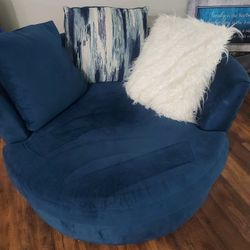 Blue Swivel Chair