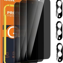 new Privacy Screen Protector for Samsung Galaxy S25 Edge + Camera Lens Protector, Top 9H+ Anti Spy Glass, Full Coverage, Ultra Durable, with Easy Inst