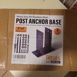 4 X 4 Anchor Post Base. Quantity  4