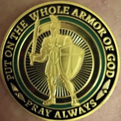 Put On The Whole Armor Of God" challenge coin, 