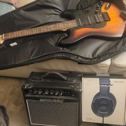 Brand New Guitar Amp And Headphones!!!! Smoking Deal