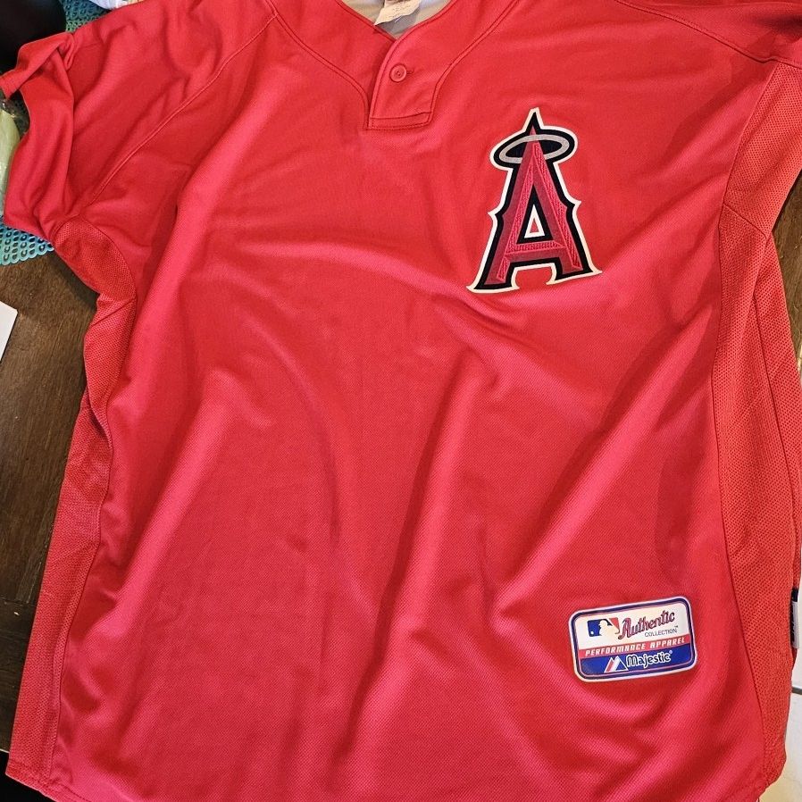 Angels Vintage Warm Up Batting Practice Jersey Sz L Majestic California LA  USA - Waterfront Online