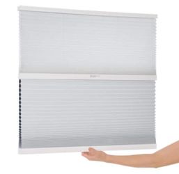Home Decorators Collection Snow Drift White Top-Down/Bottom-Up Cordless Light-Filtering Cellular Shade — 70 × 72