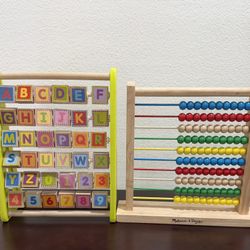 Melissa and Doug Abacus and Alphabet Set 