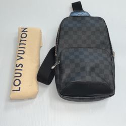 Louis Vuitton Avenue Sling Purse, With Dust Bag, Entrupy Verified, In Good Condition 
