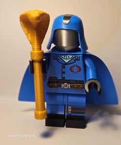 Cobra Commander Giant Lego figure CUSTOM