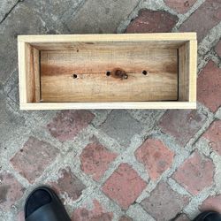Handmade School Project Wooden Planter