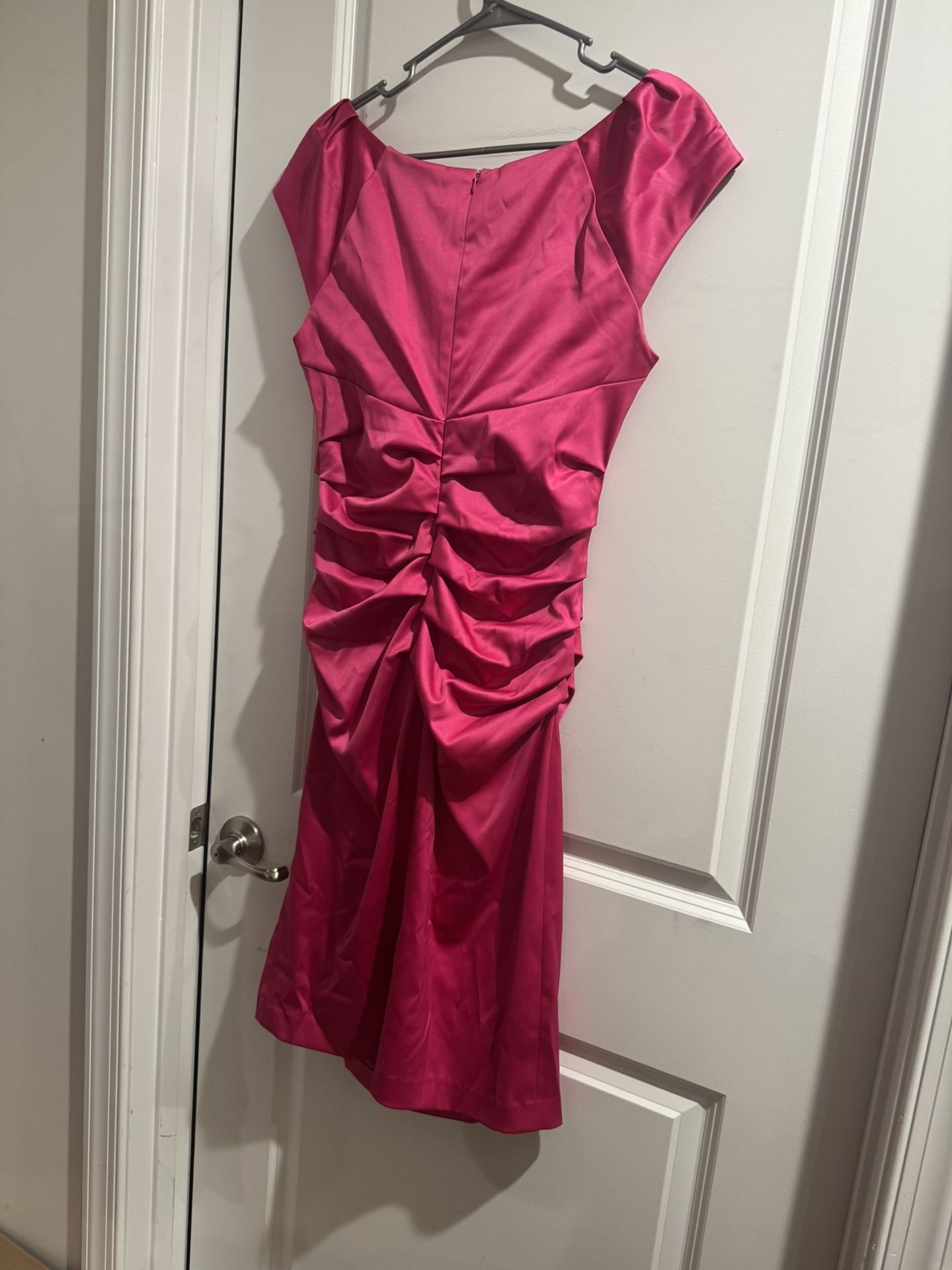 Newport News Fuchsia Midi Dress Size 10