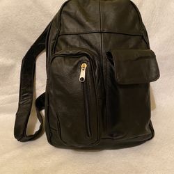 All Leather Back Pack Medium Size
