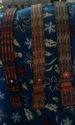 Leather belts with unique design