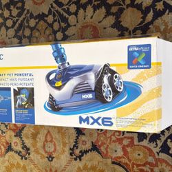 Zodiac MX6 Suction Pool Vacuum Cleaner w/Cyclonic Leaf Canister & Hoses Included