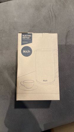 ⚡ ikich Electric Kettle – 1.7L, Stainless Steel, Auto Shut-Off (Black) ⚡