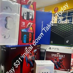 ps5 xbox x Nintendo Switch Oculus Meta Quest3 New Sealed No Credit Needed Pay Down Only