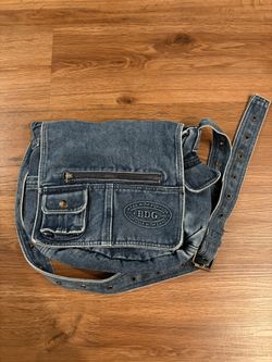BDG Denim Crossbody Messenger Bag