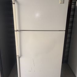 White Whirlpool Refrigerator And Freezer