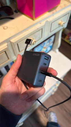 Macbook charger and block