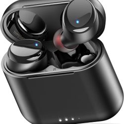 Wireless In-Ear Bluetooth Earbuds with Charging Case, Waterproof