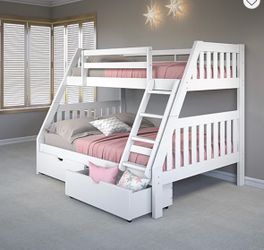 Whit bunk beds