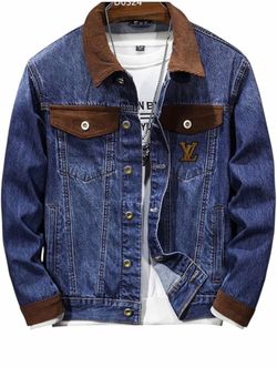Blue Jean and corduroy LV jacket size XL