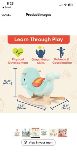 B toys whale rocker