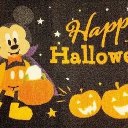 Happy Halloween Decor Indoor Black Mat 20x32 New