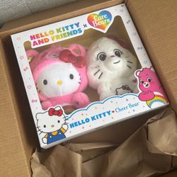 Hello Kitty X Care Bear Plushies 