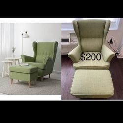 Arm Chair With Ottoman  