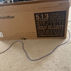 LG - 5.1.3-Channel S90TY Soundbar with Wireless Subwoofer, Dolby Atmos, WOW Orchestra - Black