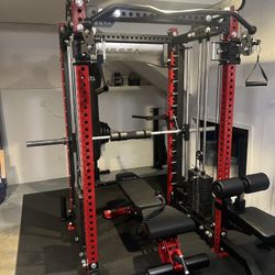 COMMERCIAL SMITH MACHINE/ POWER CAGE/ ADJUSTABLE PULLEY SYSTEM/ GYM EQUIPMENT/ FUNCTIONAL TRAINER/ VESTA FITNESS/ FREE DELIVERY 🚚 