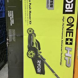 RYOBI ONE+ HP 18V Brushless 16 in. Cordless Battery Walk Behind Push Lawn Mower with (2) 4.0 Ah Batt