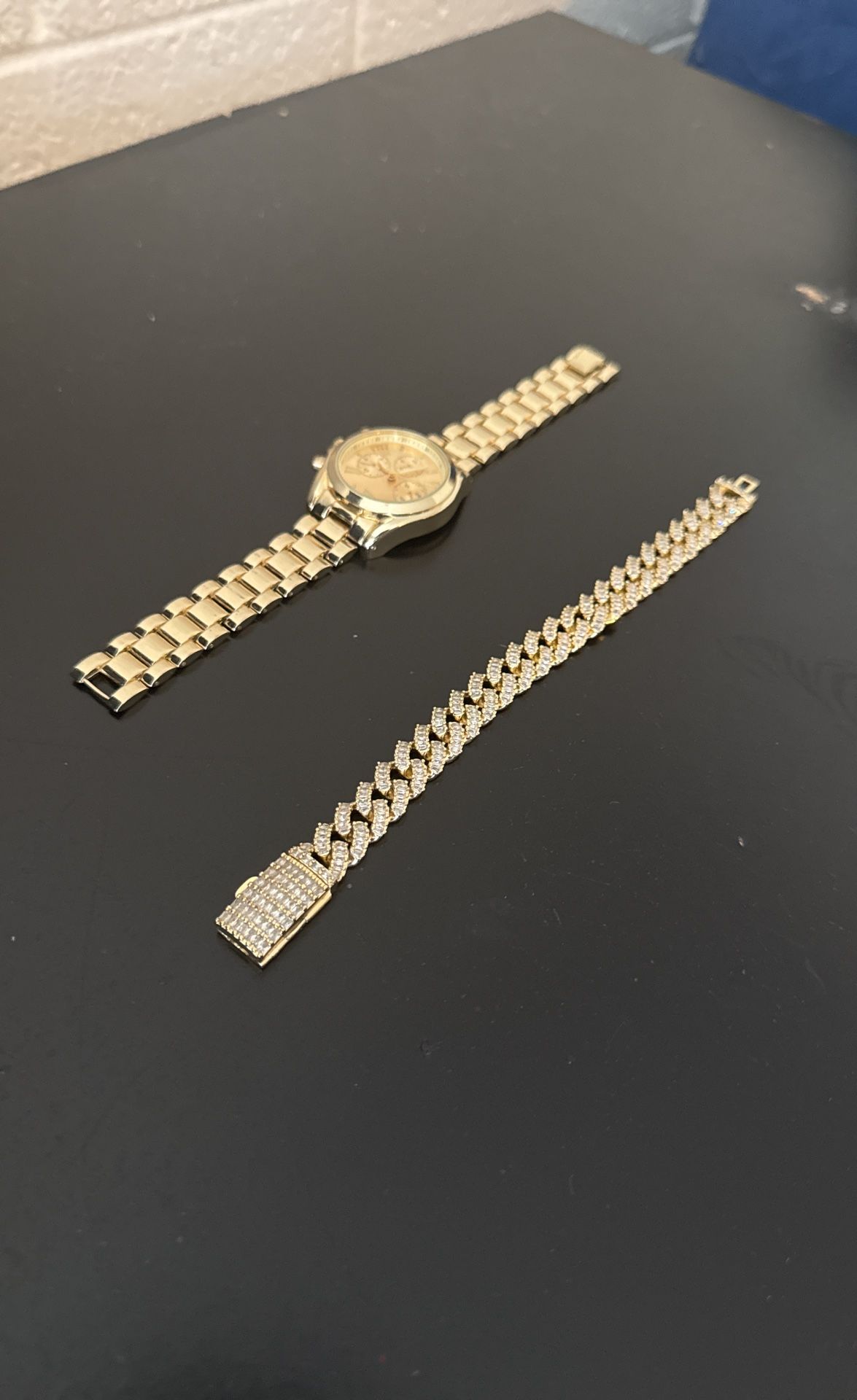14k Gold/Diamond Chain Combo
