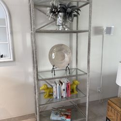 Shelving Unit -glass And Metal