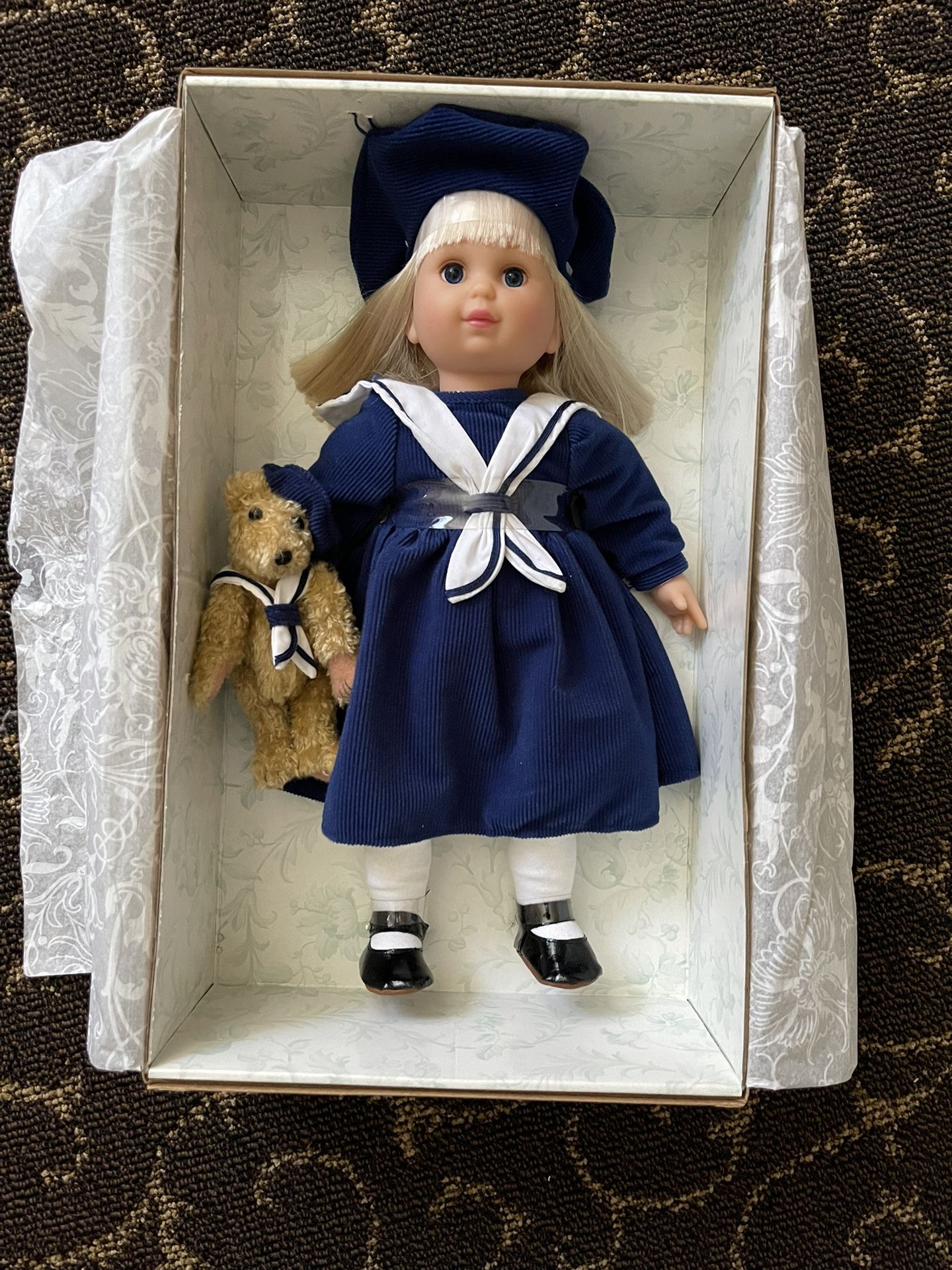 Laura Ashley Collectible Dolls. Sally And Teddy