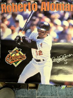 Roberto Alomar Autographed Poster