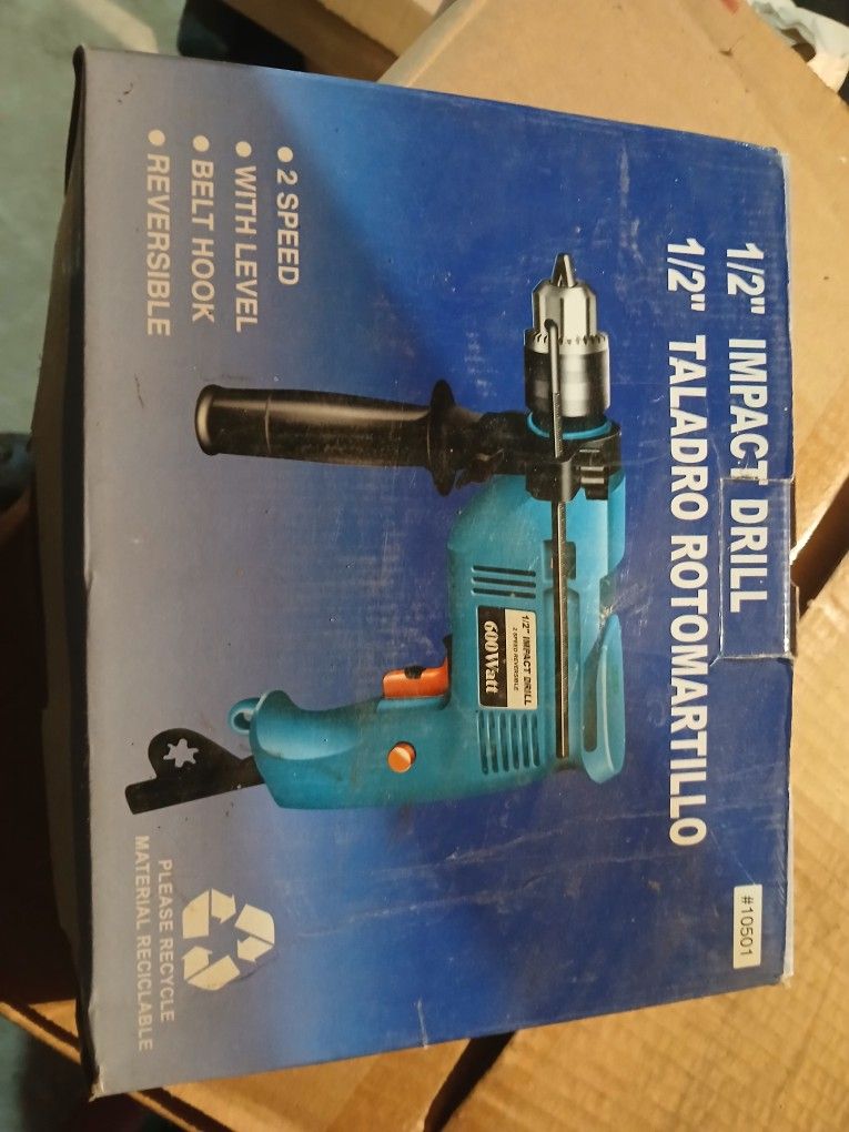 Half Inch Corded Impact Drill Brand New