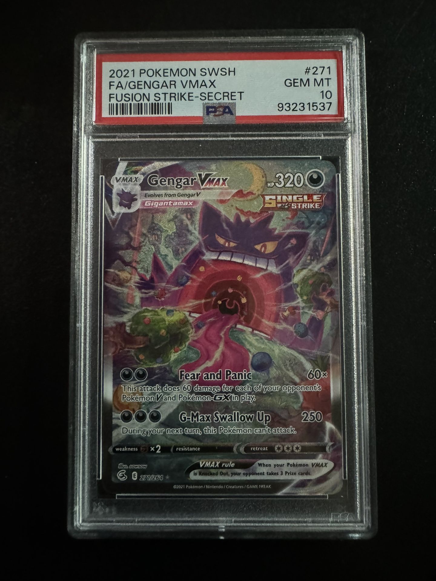 Gengar VMax Alt Art PSA 10 