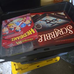 Bin Of Board Games $20