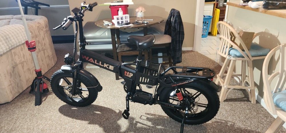 Wallke H9 Awd Electric Bike  Ebike Dual Suspension