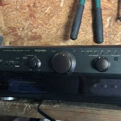 🔊 Technics Stereo Receiver + Dual Speaker Box – Great Sound!