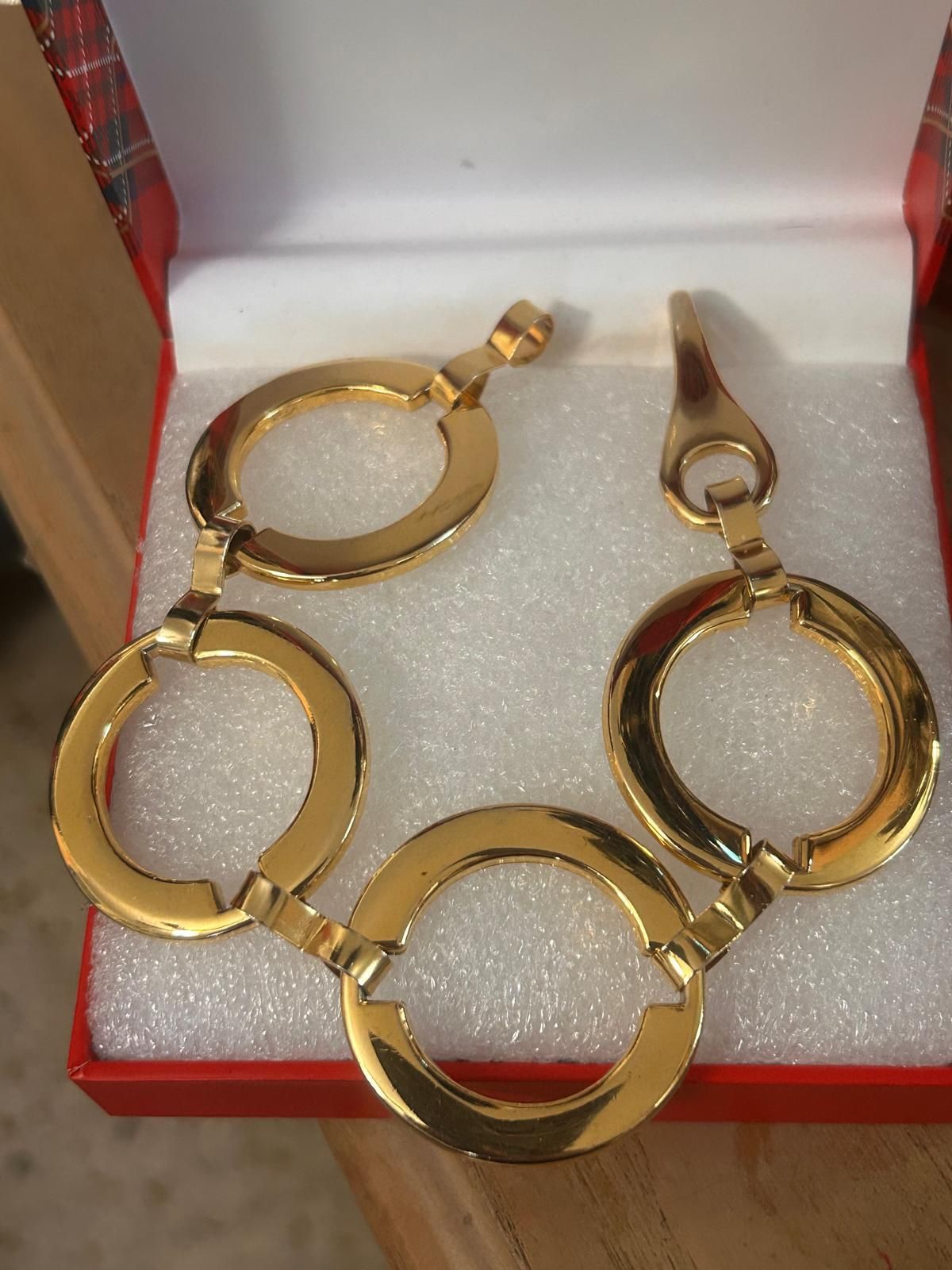 Pulsera Gold Fillet Aros Joyería Antigua