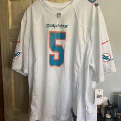 Miami Dolphins Jalen Ramsey #5 Nike Men's White Official NFL Jersey 3XL