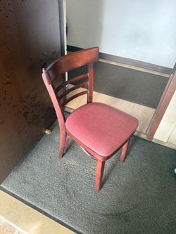 2 wooden chairs